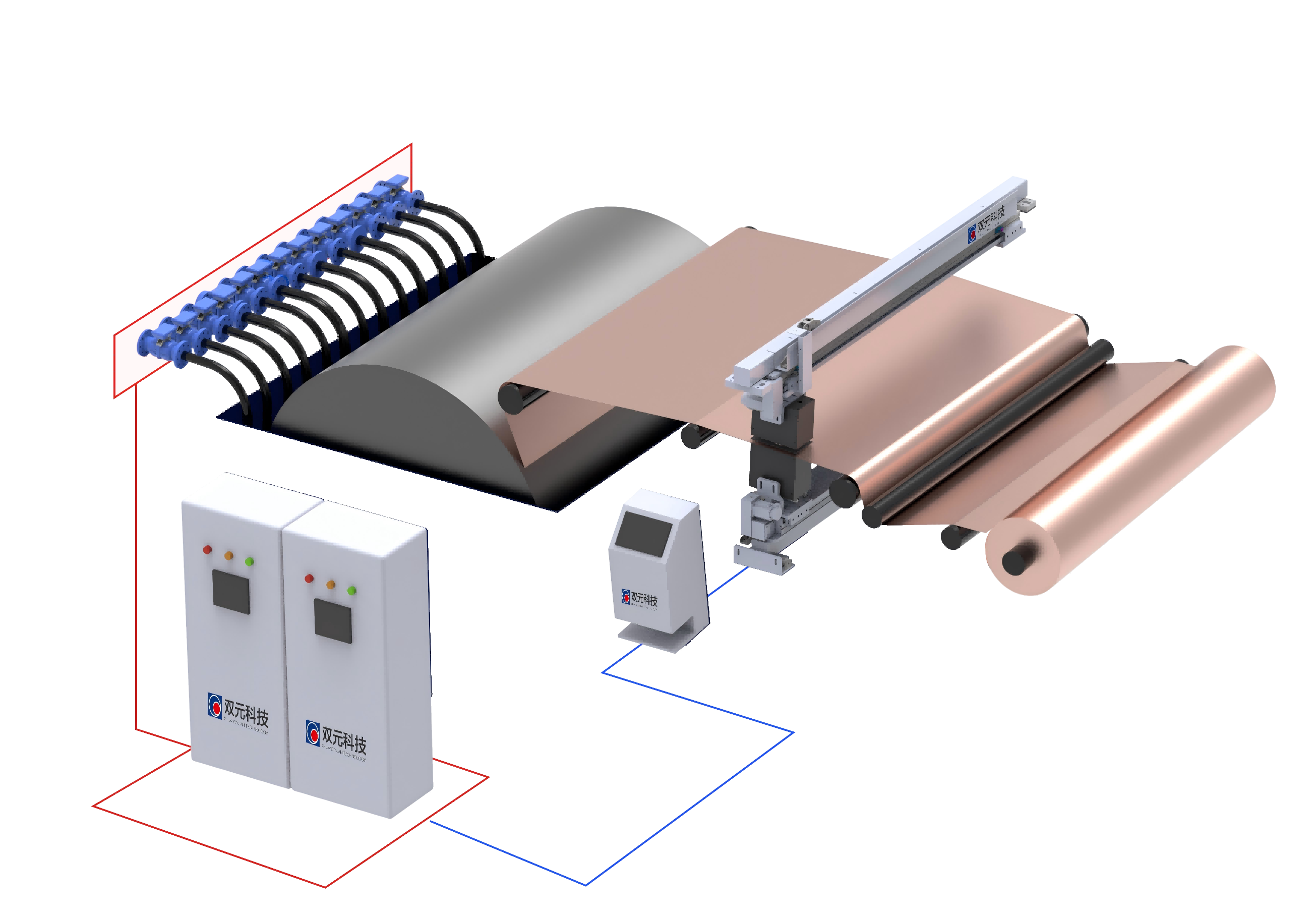 生箔机横幅定量控制系统